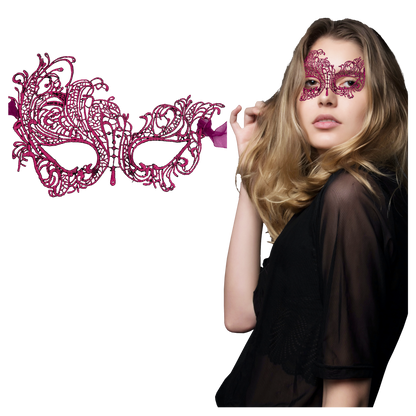 Elegant Lace Eye Masquerade Mask - Perfect Accessory for Parties, Proms, Mardi Gras & Halloween Events