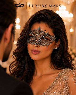 Silver Lace Face Mask