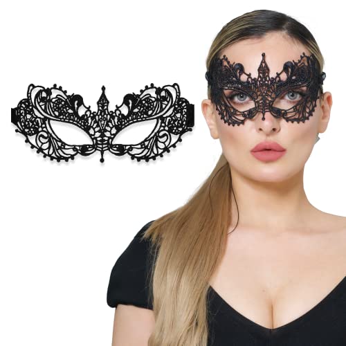 Luxury Mask 10 Black Elastic Ribbon