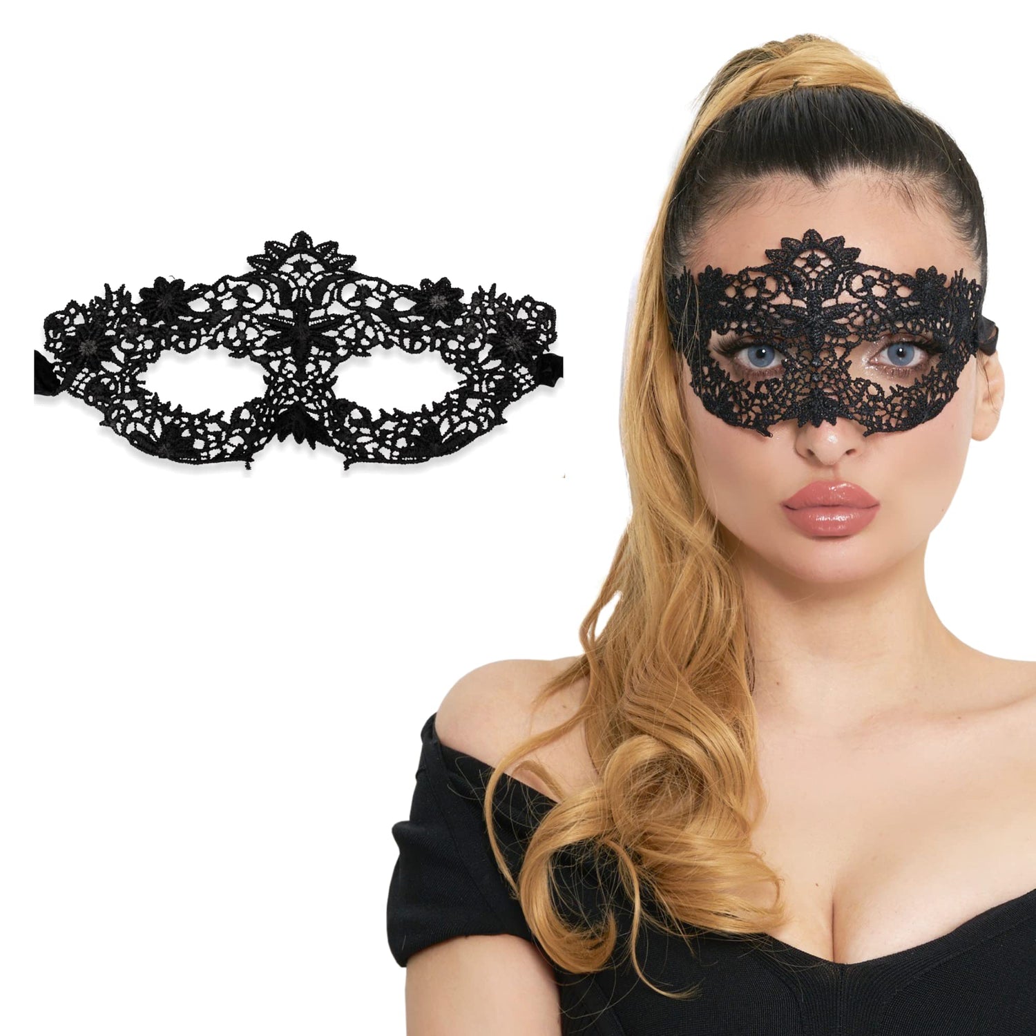 Floral-Lace-Black