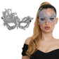 Swan Silver Lace Mask