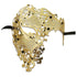 GOLD Series Signature Phantom Of The Opera Half Face Mask - Luxury Mask - 1