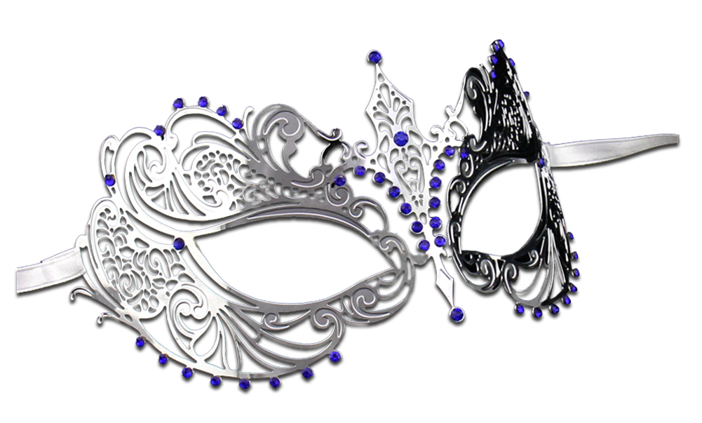 SILVER Series Laser Cut Metal Venetian Pretty Masquerade Mask - Luxury Mask - 4