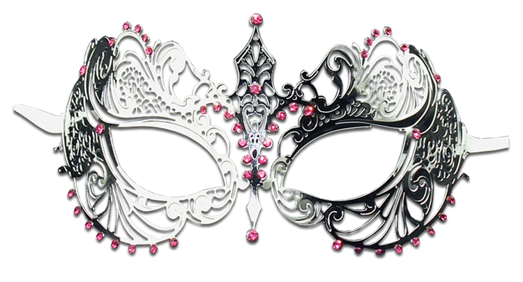 SILVER Series Laser Cut Metal Venetian Pretty Masquerade Mask - Luxury Mask - 6