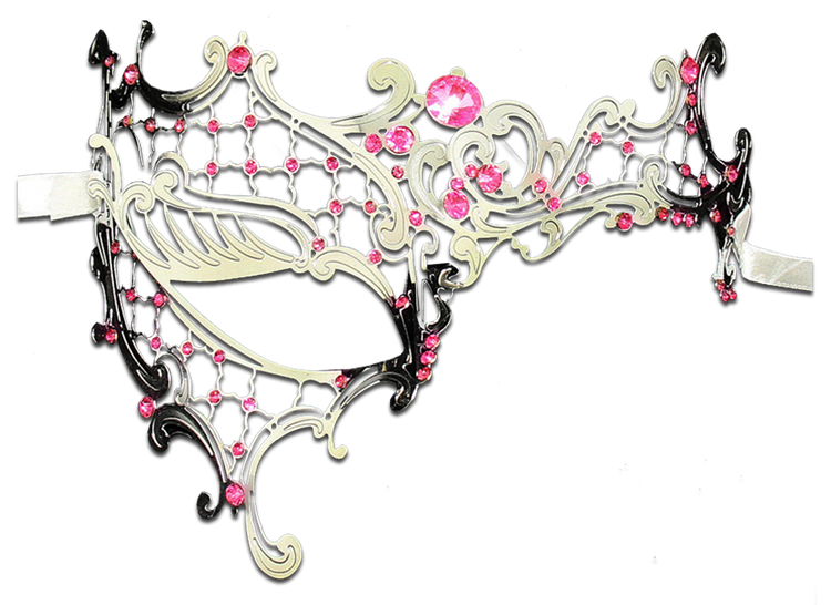 SILVER Series Signature Phantom Of The Opera Venetian Mask - Luxury Mask - 4
