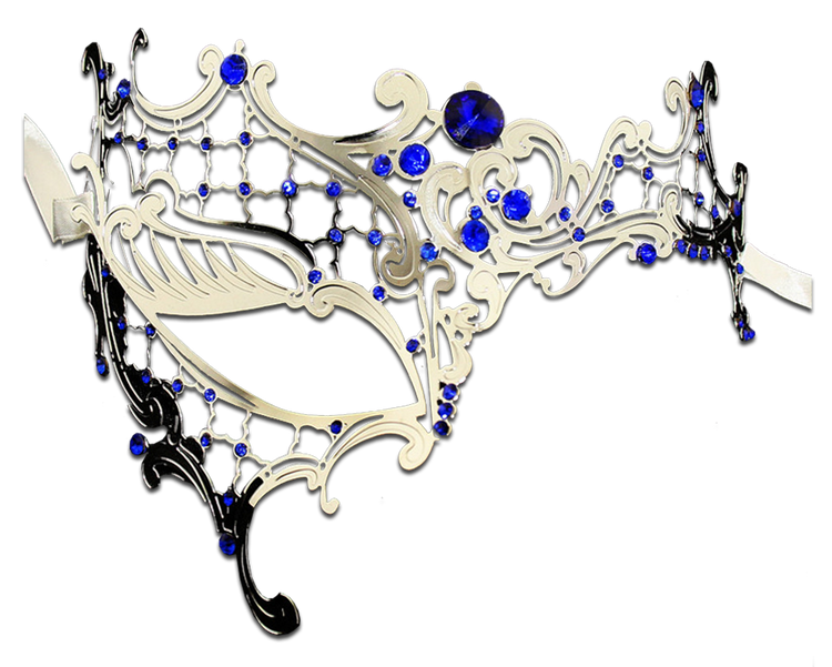 SILVER Series Signature Phantom Of The Opera Venetian Mask - Luxury Mask - 6