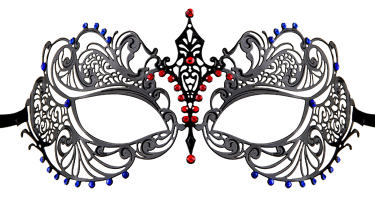 MUTLI COLOR Series Laser Cut Metal Venetian Pretty Masquerade Mask - Luxury Mask - 5