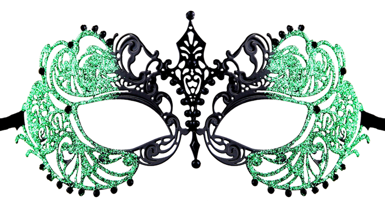GLITTER Series Laser Cut Metal Venetian Pretty Masquerade Mask - Luxury Mask - 4