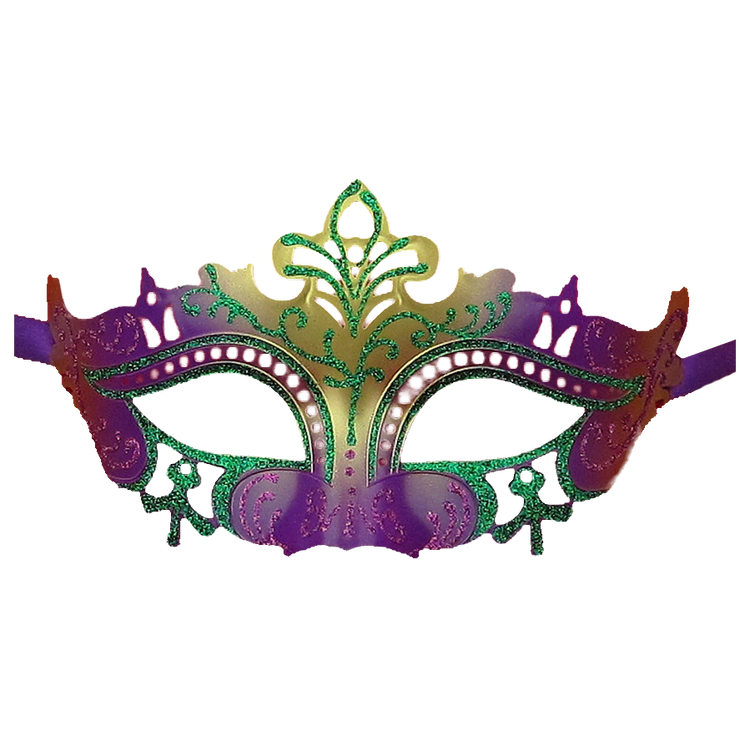 Venetian Glitter Masquerade Party Mardi Gras Mask - Luxury Mask