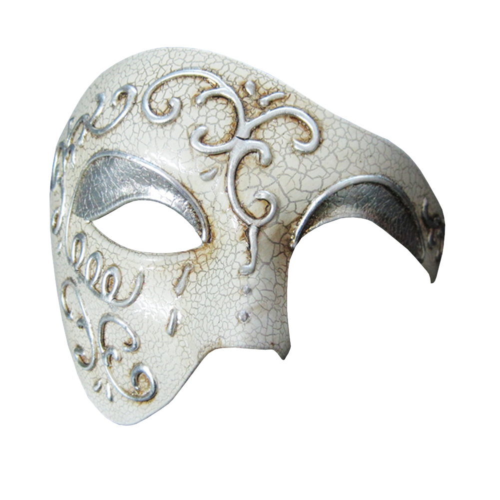 VINTAGE Series Phantom Of The Opera Half Face Masquerade Mask - Luxury Mask - 3