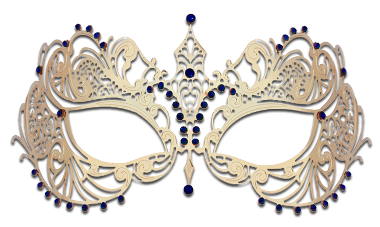 GOLD Series Laser Cut Metal Venetian Pretty Masquerade Mask - Luxury Mask - 4