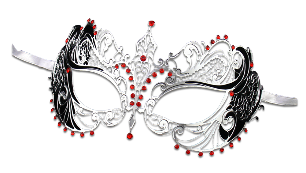 SILVER Series Laser Cut Metal Venetian Pretty Masquerade Mask - Luxury Mask - 3
