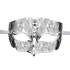 SILVER Series Diamond Design Laser Cut Venetian Masquerade Mask - Luxury Mask - 1