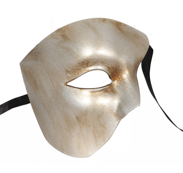 Luxury Mask: Phantom's Elegance - One-Eyed Phantom of the Opera Masquerade Mask