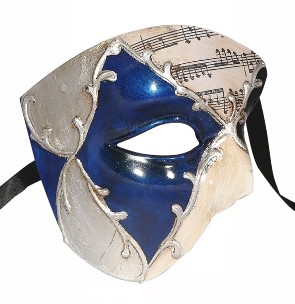 Designer Series: Premium One-Eyed Phantom of the Opera Masquerade Mask