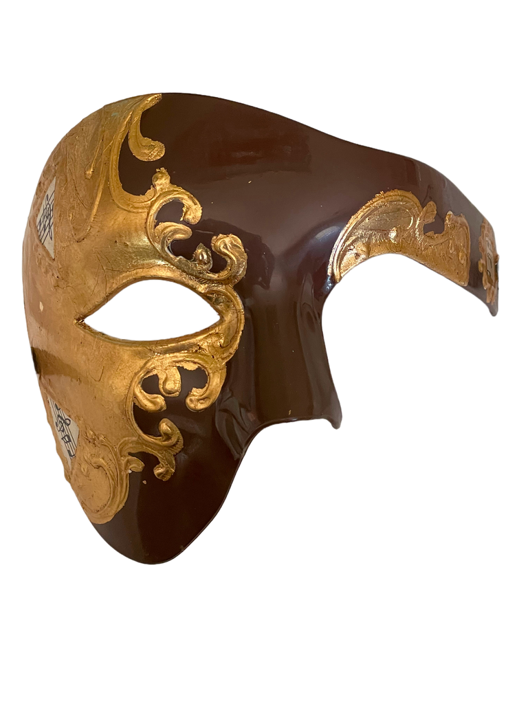 GOLD Series Phantom Of The Opera Half Face Masquerade Mask