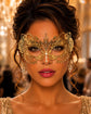 Gold metal masquerade mask