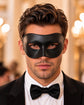Black masquerade mask for men