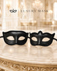 Black masquerade mask couples set product view 5