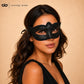 Black masquerade mask for women product view 2