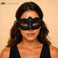 Black masquerade mask for women
