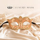 Gold masquerade mask for women product view 4