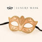 Gold masquerade mask for women product view 6