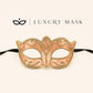 Gold masquerade mask for women product view 7