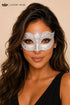 Silver masquerade mask for women