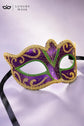 Gold Green masquerade mask for women product view 5