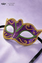 Gold Green masquerade mask for women product view 6