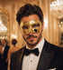 Gold masquerade mask for men