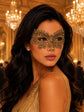 Black Gold lace masquerade mask for women product view 2