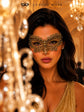 Black Gold lace masquerade mask for women product view 4