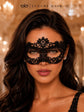 Black lace masquerade mask for women