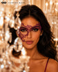 Pink Magenta lace masquerade mask for women product view 4