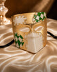 Gold White masquerade mask product view 6