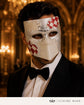 Silver White masquerade mask product view 2