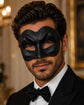Black masquerade mask for men