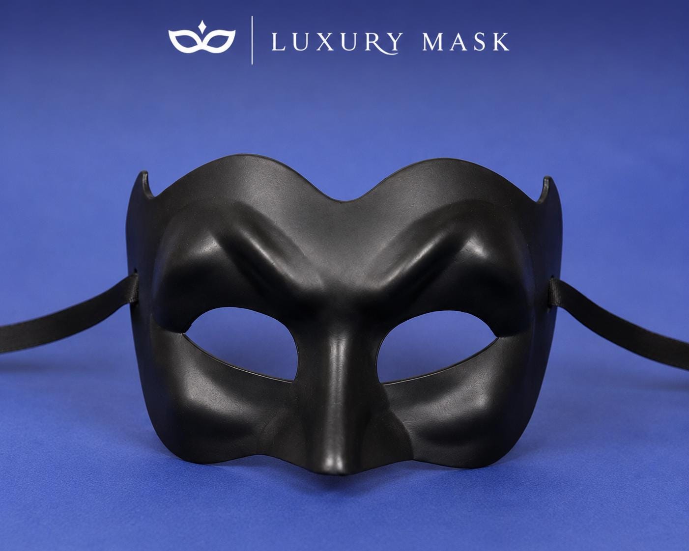 Black masquerade mask for men product view 6