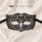 Black metal masquerade mask for men product view 4