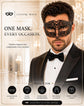 Black metal masquerade mask for men product view 5