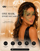Green Olive lace masquerade mask for women product view 7