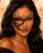 Black Gold lace masquerade mask for women