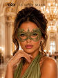 Green Olive lace masquerade mask for women product view 5
