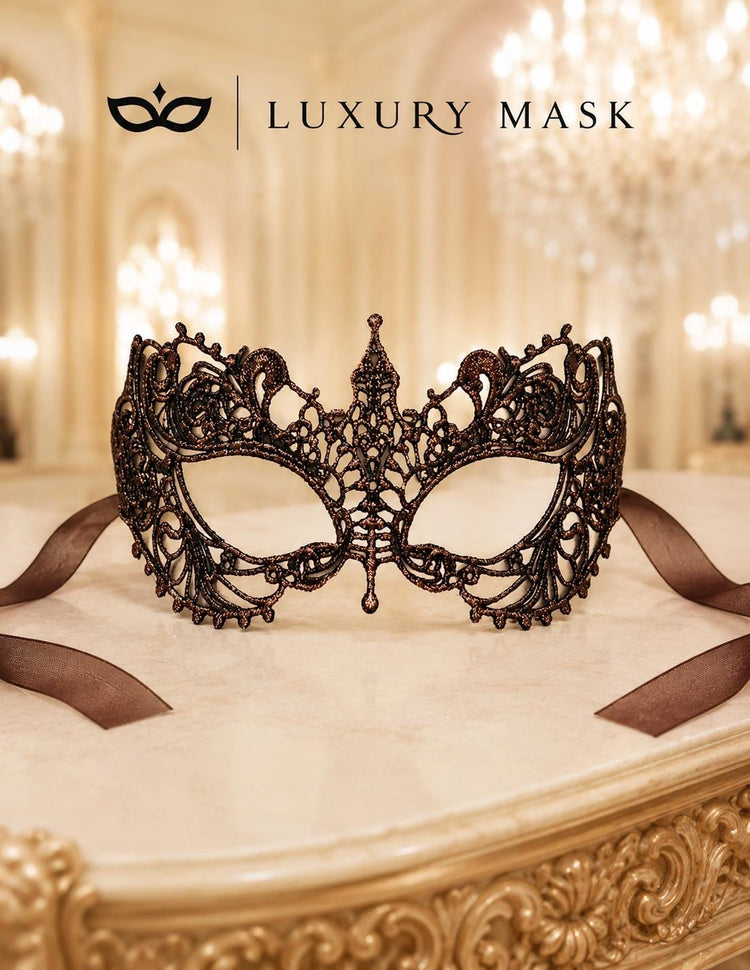 Mocha Lace Eye Mask for Women product view 6