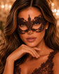 Mocha Lace Eye Mask for Women product view 3