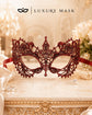 Red Venetian Lace Masquerade Mask for Women product view 5