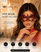 Red Venetian Lace Masquerade Mask for Women product view 6