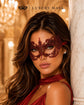 Red Venetian Lace Masquerade Mask for Women product view 4